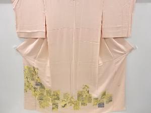 リサイクル　寿光織　「花鳥聚英」織り出し一つ色留袖
